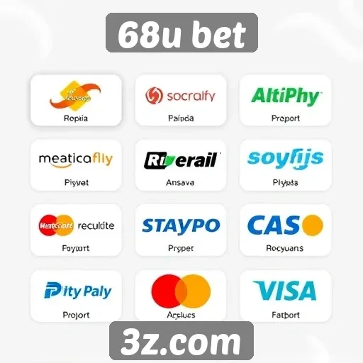 Novos métodos de pagamento disponíveis no 68u bet